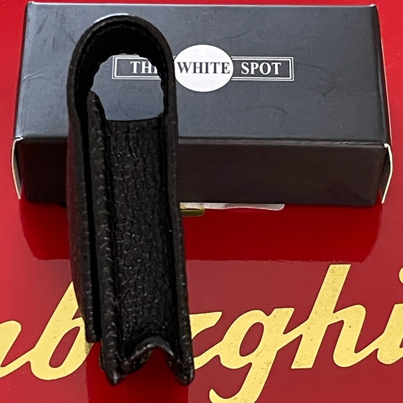 Dunhill the white spot black leather travel protective case for rollagas lighter - Picture 4 of 5